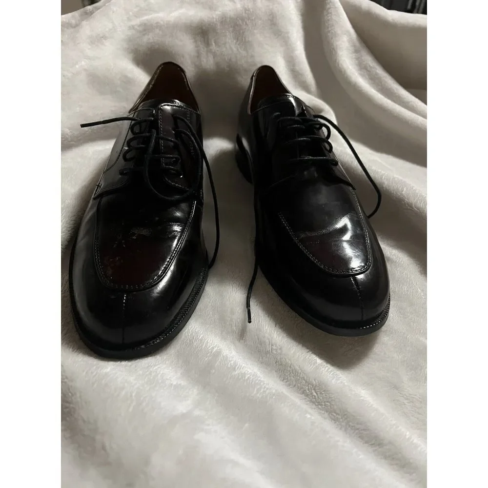 Cole Haan Men's NikeAir Split-Toe Derby Mahogany Leather Dress Shoes Size 10‎ M